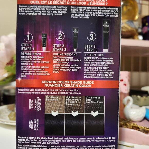 Schwarzkopf Black Permanent Keratin Colour - Brand New in Box - Picture 2 of 6